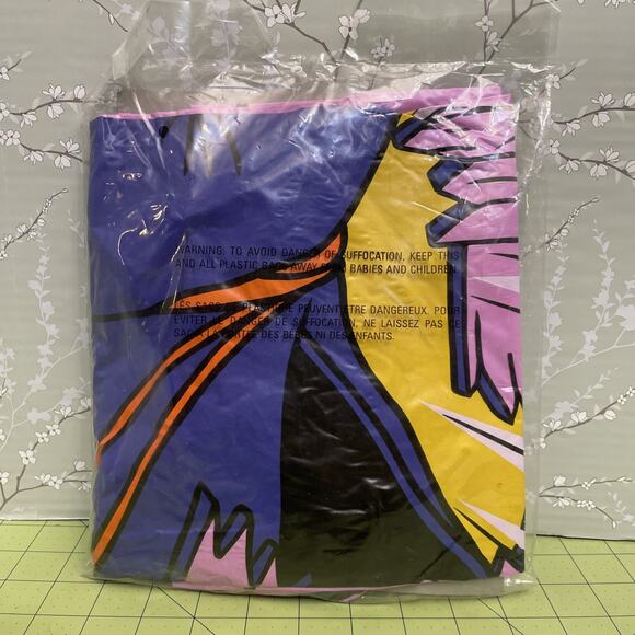 Vintage Halloween Crashing Witch 3-D Vinyl Inflatable Door Cover 30"X 72" - Picture 6 of 6